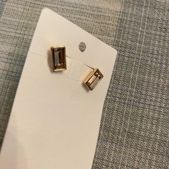 NWT Banana Republic Crystal Gem Stud Earrings - Picture 8 of 12